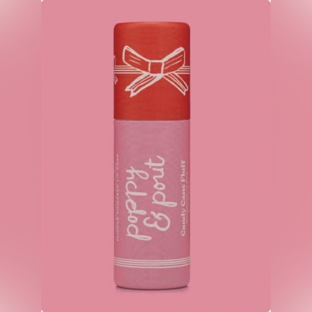Poppy & Pout Candy Cane Fluff Lip Balm